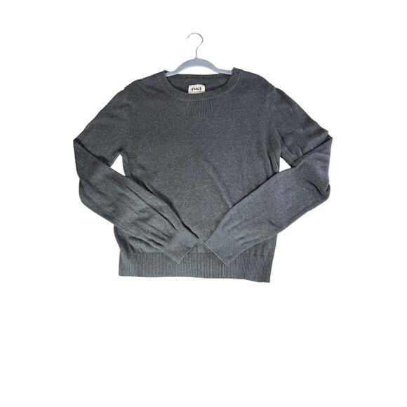 Pact size M sweater gray 100% organic cotton career basics sustainable - Picture 1 of 6